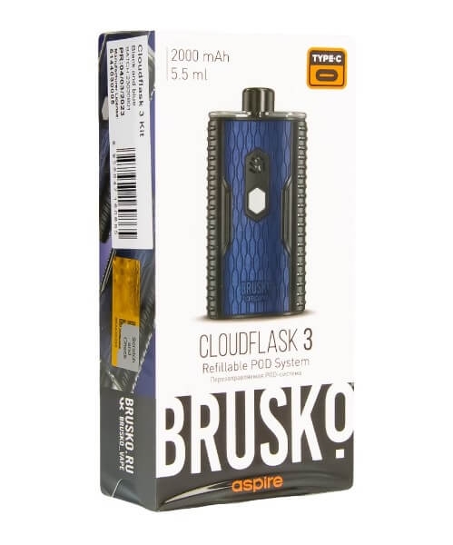 Купить Brusko Cloudflask 3 2000 mAh 5.5мл (Чёрно-синий)