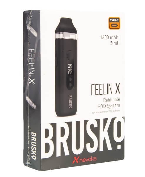 Купить Brusko Feelin X 1600 mAh 5мл (Чёрный)